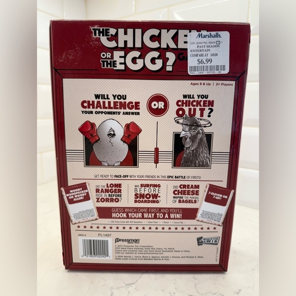 The Chicken or The Egg Game - by Pressman Guess Which Came first and you'll win - Picture 2 of 3